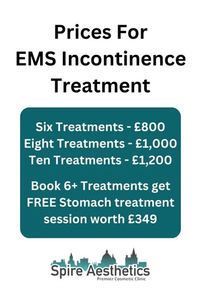EMS Incontinence Treatment Prices Canvey Island
