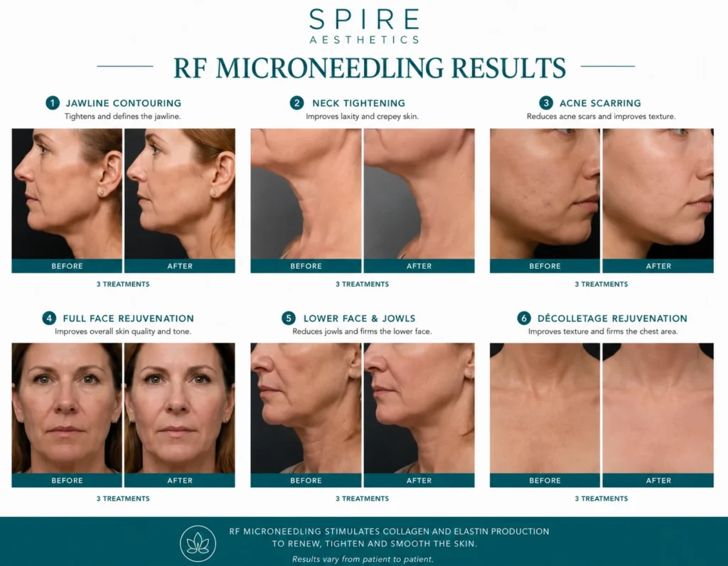 RF Microneedling Skin tightening Canvey Island results