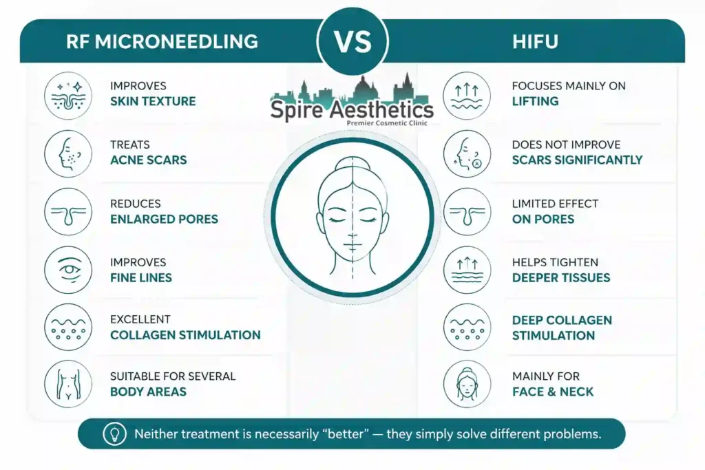 RF Microneedling vs HIFU: Which Treatment Gives Better Results Canvey Island?